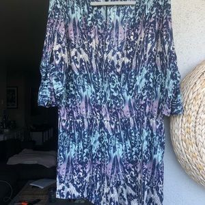 Bcbg mxazria short dress blue